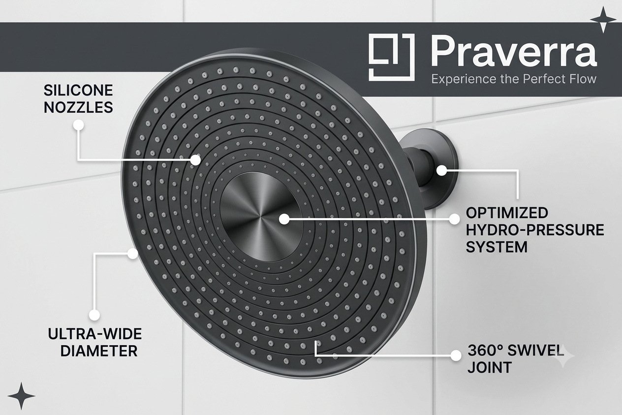 Praverra 3D Round Shower view 2